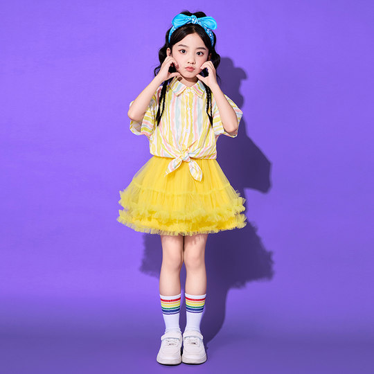 Children's Performance Costumes Primary School Cheerleading Costumes Kindergarten Graduation Photo Chorus Dance Costumes