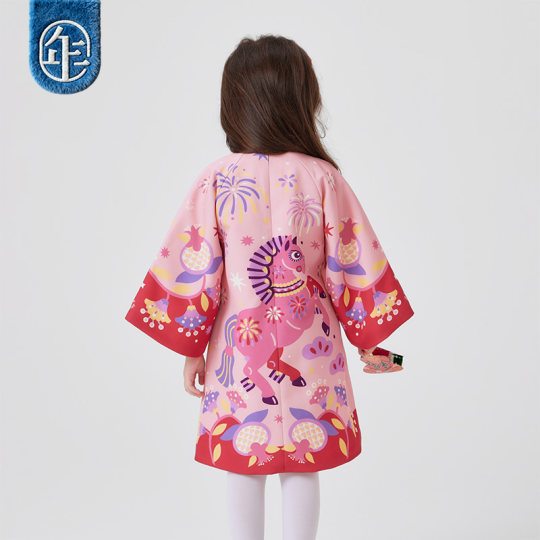 【董璇同款】年衣女童旗袍冬新款唐装连衣裙新中式儿童礼服拜年服