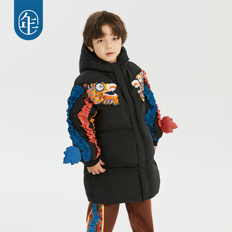 年衣儿童羽绒服中长款加厚冬季新款男女童中式国风连帽款外套保暖,淘宝优惠券,粉丝福利购,淘宝优惠卷