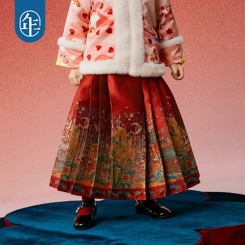 年衣童装女童马面裙半身裙秋冬新款古装儿童汉服唐装中式公主裙子,淘宝优惠券,粉丝福利购,淘宝优惠卷