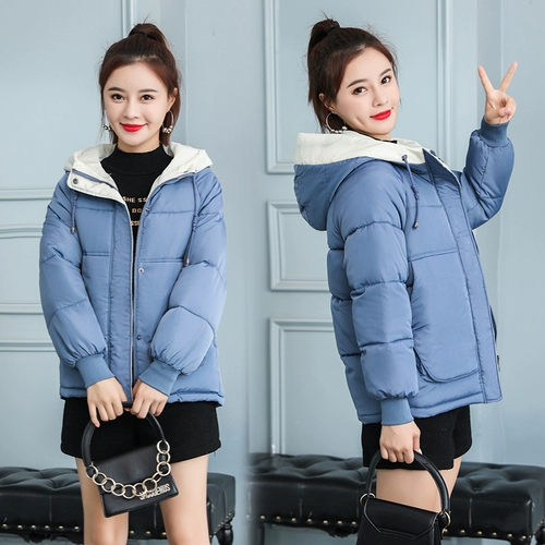 Короткий демисезонный пуховик с пухом, куртка, в корейском стиле