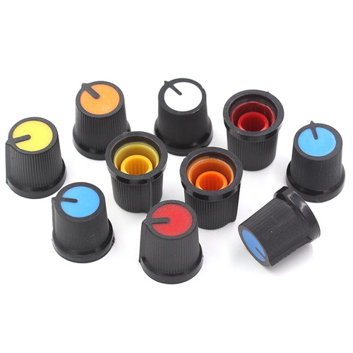 AG3型塑料旋钮 单、双联电位器 WH148 梅花柄帽子 电位器15X17mm - 图0