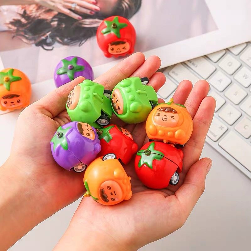 儿童番茄西红柿回力汽车益智迷你惯性可爱玩具幼儿园奖品礼品礼物,淘宝优惠券,粉丝福利购,淘宝优惠卷