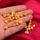 Solid small gold ingot ornaments mini gold bars small gold ingots