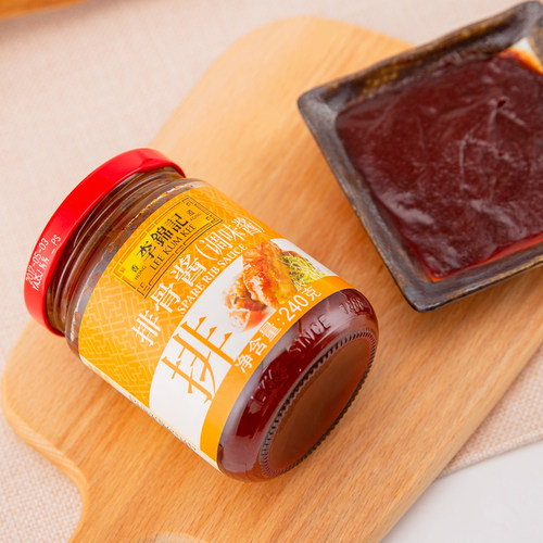 李锦记排骨酱240g*2瓶 家用小瓶装红烧排骨炒排骨调味料玻璃瓶装 - 图1