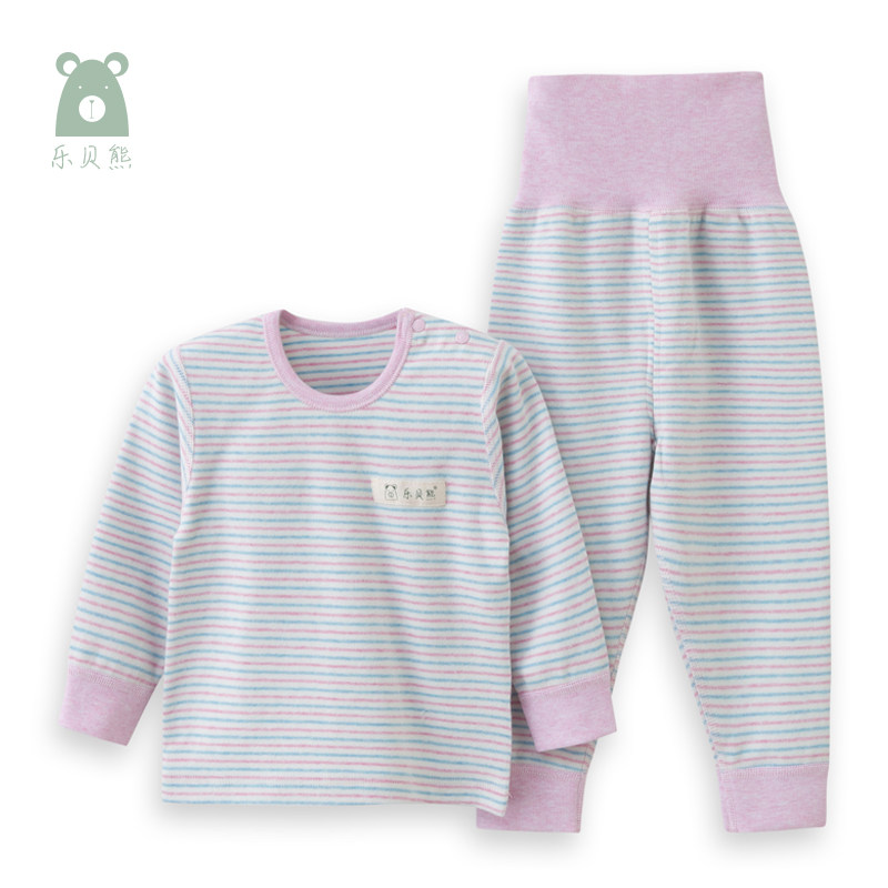 乐贝熊秋冬内衣套装宝宝舒绒家居服 乐贝熊内衣套装