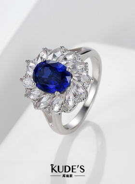 库迪家培育蓝宝石项链三件套