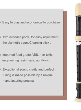 Flute Clarinet Recorder Soprano Professional-Sound ABS 8-Hol
