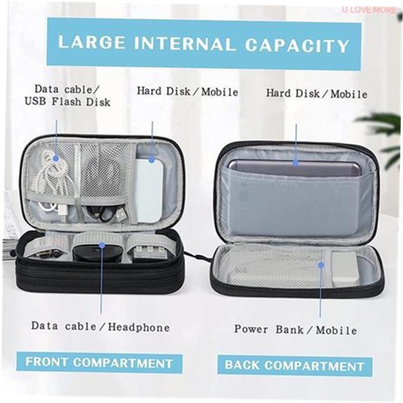 NEW Travel Organizer Bag Cable Storage Organizers Pouch Carr - 图1