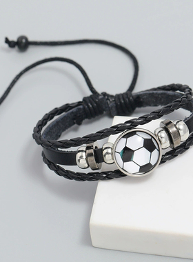 潮韩版配饰儿童男女简约动漫手镯手链配饰男童街舞闺蜜情侣小男孩