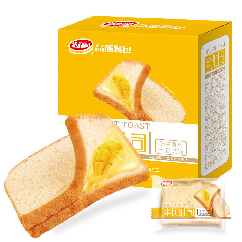 达利园吐司半切全麦夹心面包软蛋糕 达利园俊翡西式糕点