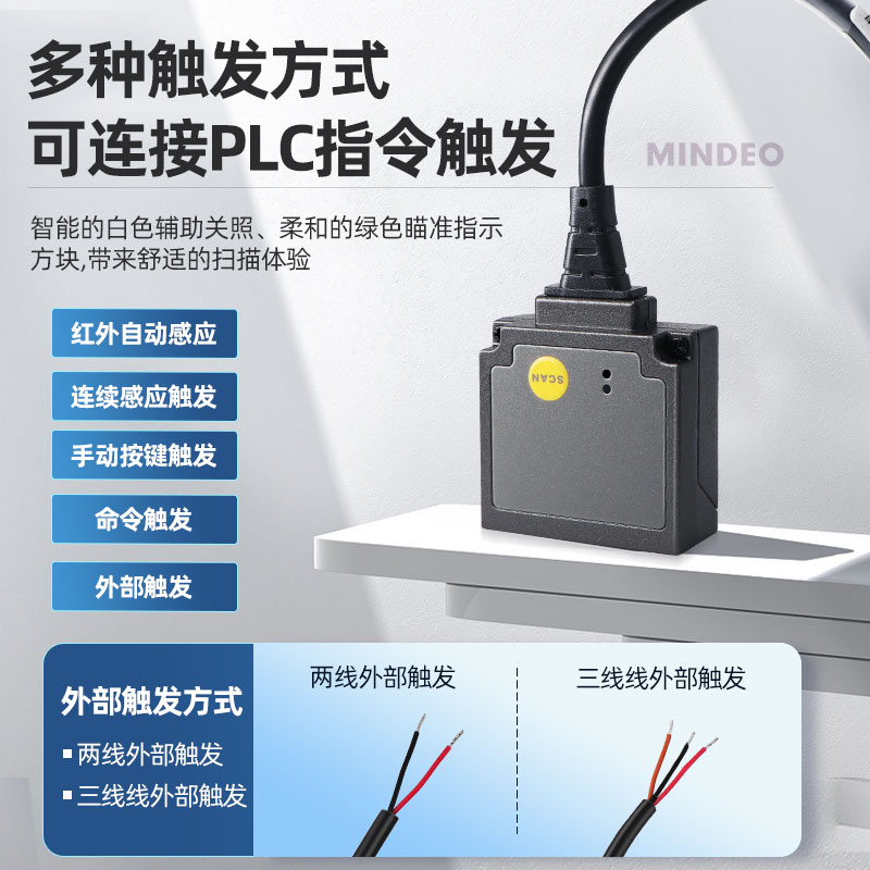 MINDEO民德二维码扫描模块读码器固定式扫描枪流水线工业扫码枪嵌入式扫描模组条码扫描器ES4650 ES4200FS580-图2