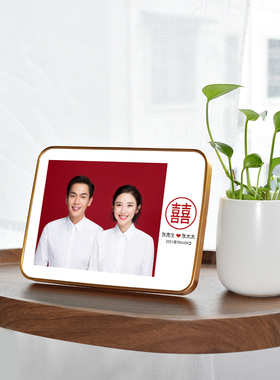 结婚登记证件照水晶摆台相框