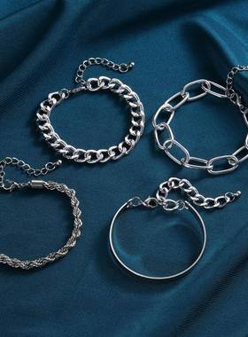 European and American trendy accessory hip-hop brlet set