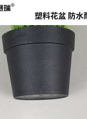 安赛瑞仿真花套装客厅商场橱窗假花装饰兰草配小号盆5J00048