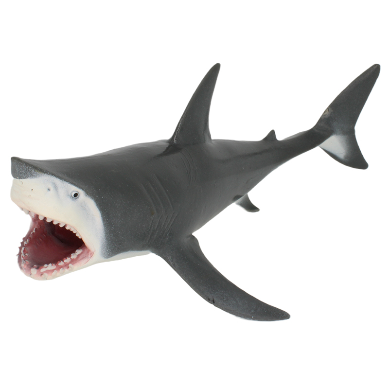 林畅儿童仿真鲨鱼玩具大白鲨模型海洋动物鲸鱼套装虎鲸白鲸抹香鲸 - 图3