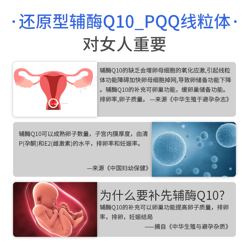 LifeExtension海外旗舰店美国沿寿辅酶素q10素备孕型Q10富里酸线粒体促排卵泡提高卵子质量2