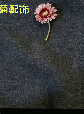 粉立体雏菊配饰胸针复古太阳花高档女精致胸花小众设计感别针网红