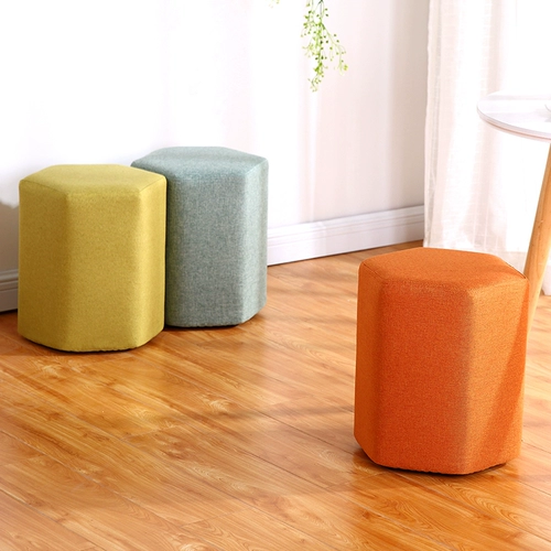 Ткань для домашнего использования, модный журнальный столик, диван, подставка для ног из натурального дерева, простой и элегантный дизайн