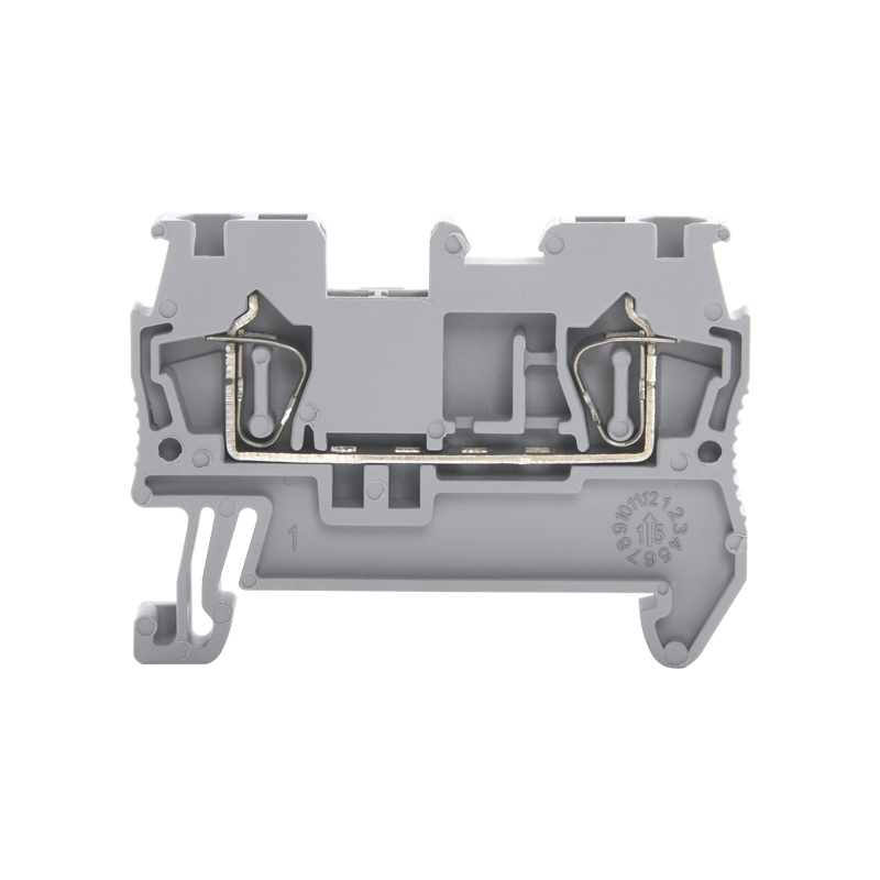 正策ST2.5接线端子2.5mm平方导轨式直插型快速接线弹簧端子排