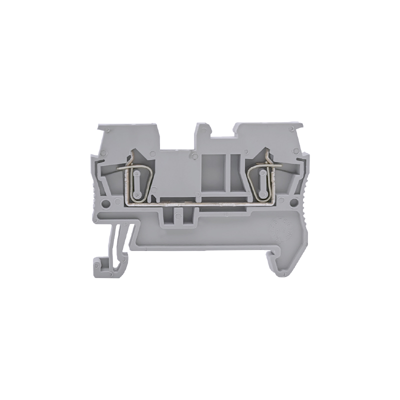 ST15弹簧导轨式接线端子排纯铜轨道式快速直插型120片装UK免螺丝 - 图2