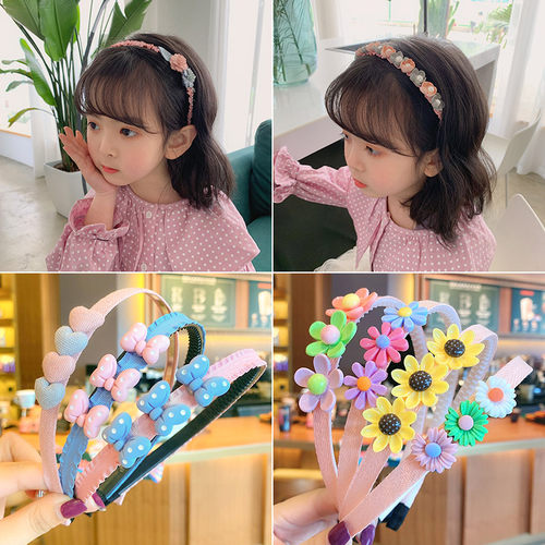 儿童发箍女童韩国公主头箍防滑超萌网红发卡可爱发饰宝宝婴儿头饰 - 图1