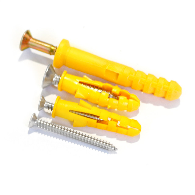 Small yellow fish plastic expansion tube expansion screw