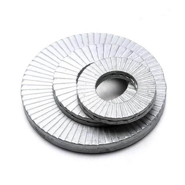 304 stainless steel 65 manganese double stack self-locking anti-loosening washer