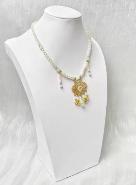 古风饰品铃铛平安锁项链