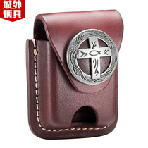 American original zippo lighter leather cover lighter protective sheath Sesame Oil Accessories Hang Waist Cow Leather Cover Zp