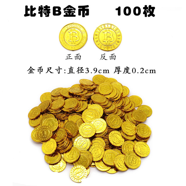 Pirate Gold Coin Props Treasure Hunt Simulation Plastic