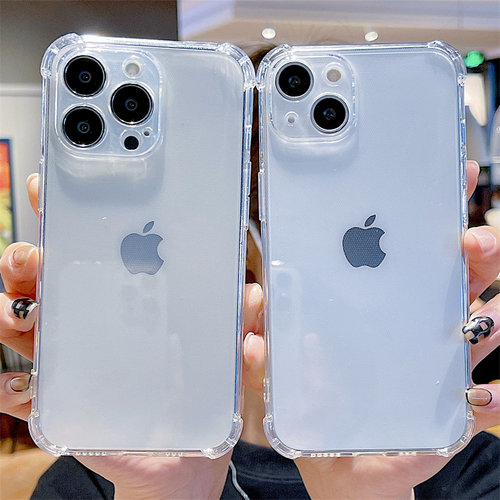 适用苹果16promax手机壳17e新款四角气囊防摔透明iPhone15保护套14全包13简约12硅胶11高级感plus男女款miniE - 图2