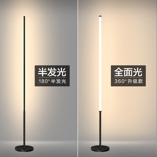 落地灯ins简约北欧led客厅卧室立式台灯床头灯墙角灯护眼氛围灯 - 图2