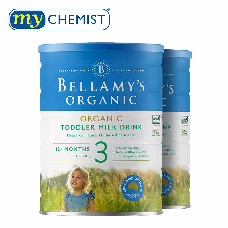 bellamys 3段有机婴幼儿童2牛奶粉 mychemist海外婴幼儿牛奶粉