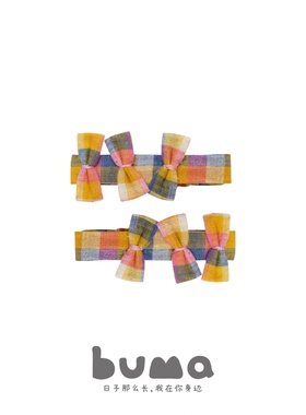 【限量】buma发夹女漂亮的印度手工摇织布儿童发夹刘海夹全包发卡