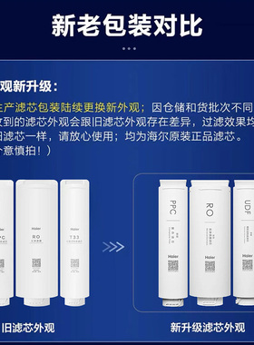 海尔净水器机滤芯HRO400-4(C）/HJR200A-2L复合PPC反渗透膜RO全套