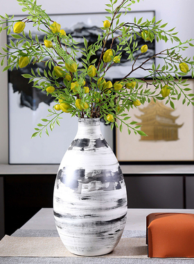 高温陶瓷新中式客厅艺术茶具摆件