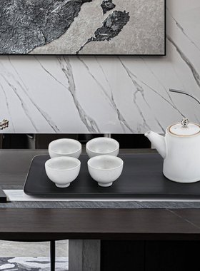 现代中式创意陶瓷办公室玄关