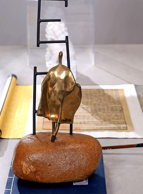 高温陶瓷现代新中式客厅摆件创意