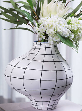 高温陶瓷现代新中式客厅高档摆件