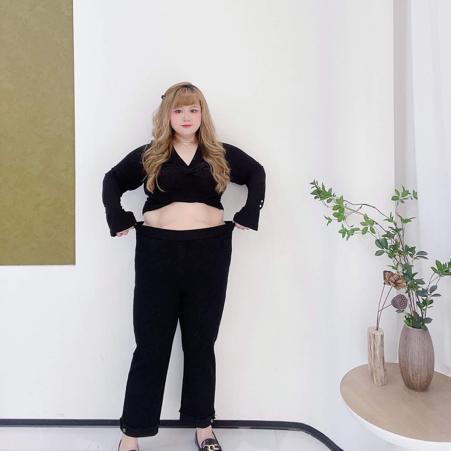 300斤加肥加绒休闲裤胖莹大码女装直筒高级感卷边加厚显瘦牛仔裤,淘宝优惠券,粉丝福利购,淘宝优惠卷