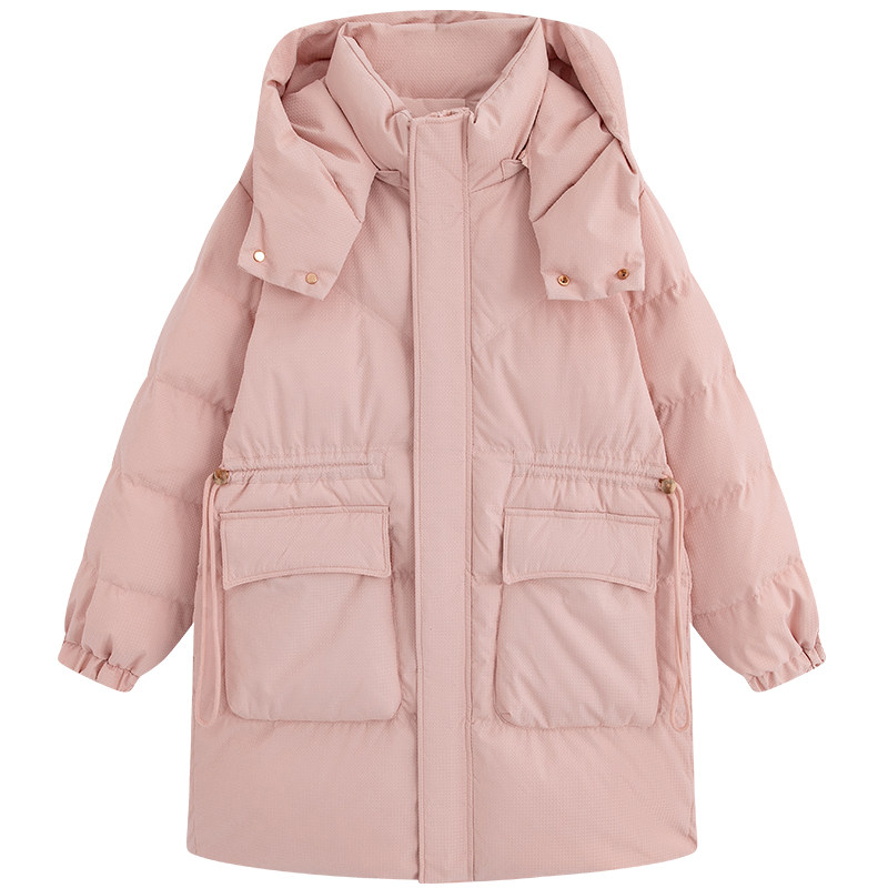 300斤胖莹莹大码女装胖mm加厚东北抗寒收腰显瘦中长款连帽羽绒服,淘宝优惠券,粉丝福利购,淘宝优惠卷