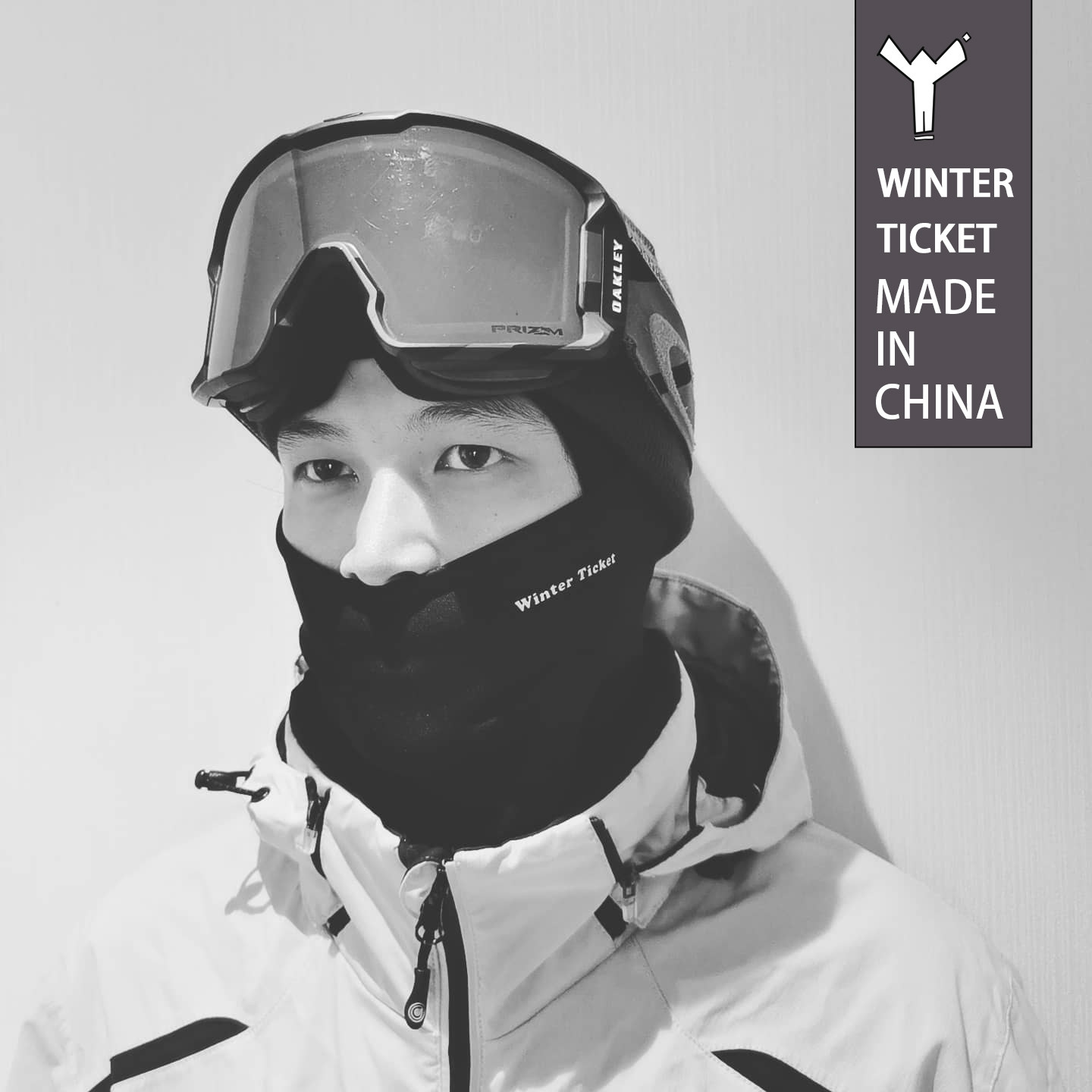 WINTER TICKET 滑雪防风套头面罩冬季护脸黑白色男女儿童户外装备,淘宝优惠券,粉丝福利购,淘宝优惠卷