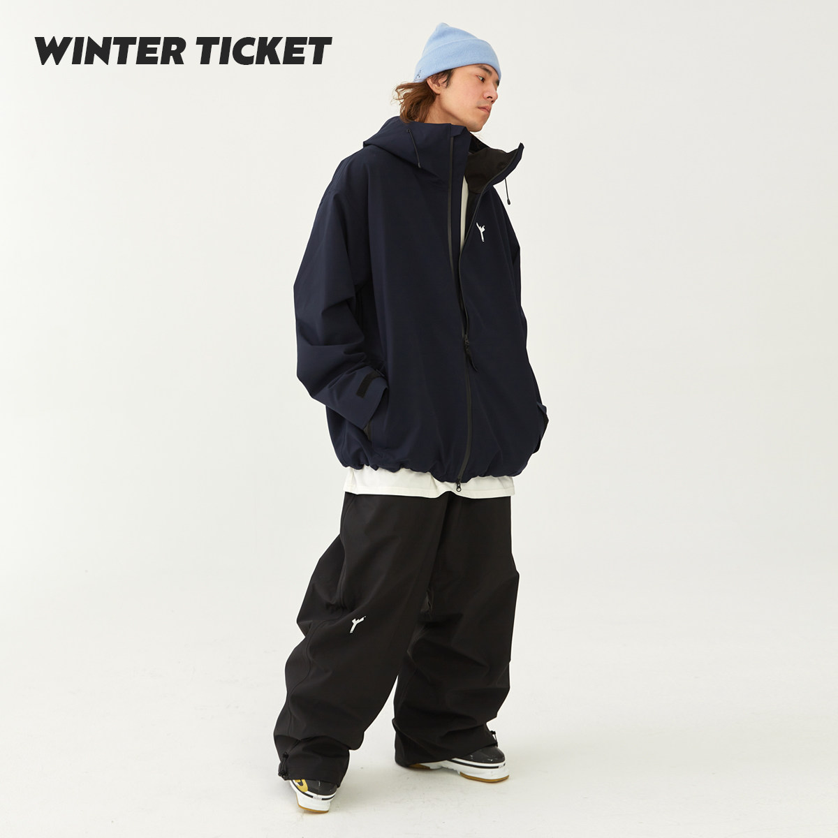 WinterTicket双单板自由式OVERSIZE宽大嘻哈Recco滑雪3L夹克雪服,淘宝优惠券,粉丝福利购,淘宝优惠卷