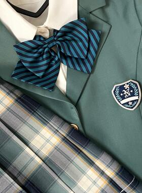 春日部 多色条纹蝶形领结双层蝴蝶结jk制服衬衫配饰学生日系百搭