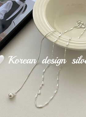 高级感韩国风调节简约ins纯银可