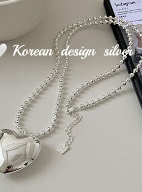 饰品秋冬2024纯银东光面毛衣链款