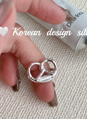 不规则S925女ins韩国绑结银饰