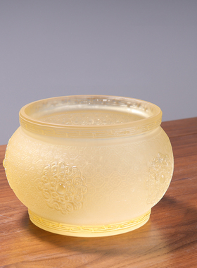 琉璃如意佛具摆件套装净水杯供盘花瓶香炉供灯供佛家居风水镇宅