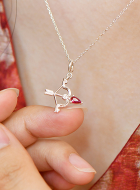 s925银作明佛母弓箭造型吊坠 怀爱项坠手串卡扣挂件民族风饰品